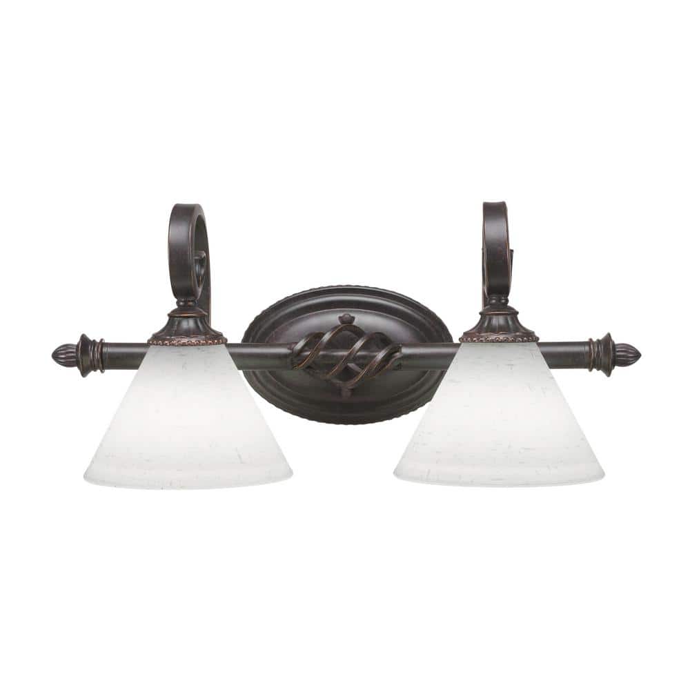 Bridgewater 20.75 in. 2-Light Dark Granite Vanity Light