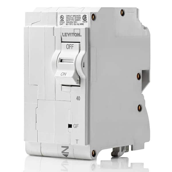 Branch Circuit Breaker, GFCI 2-Pole 40 Amp, 120-Volt/240-Volt, Hydraulic Magnetic LB240-GFR