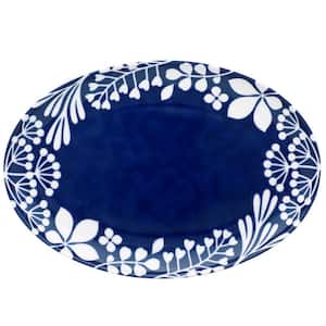 Bluefjord 16 in. (Blue) Porcelain Oval Platter