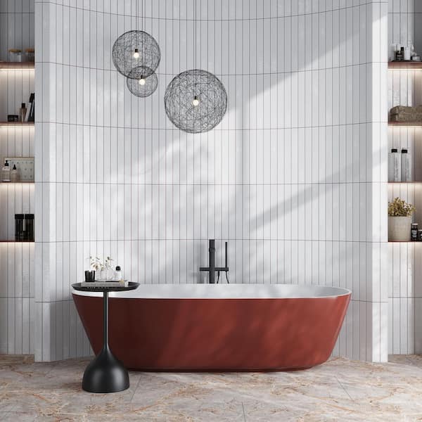Apollo Tile Valenza 2 in. x 16 in. Glossy Soft White Ceramic