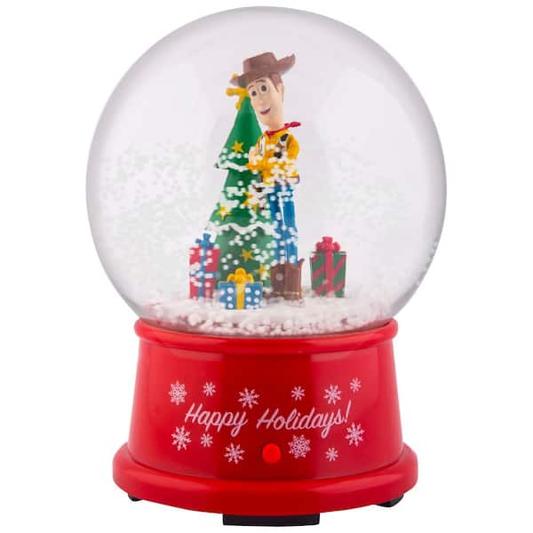 4.5 in. Snow Globe Woody with Christmas Tree-Disney