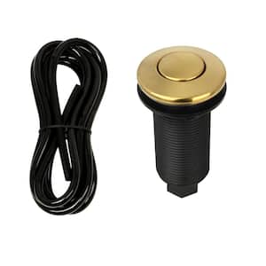 Brushed Gold Garbage Disposal Air Switch with Air Hose