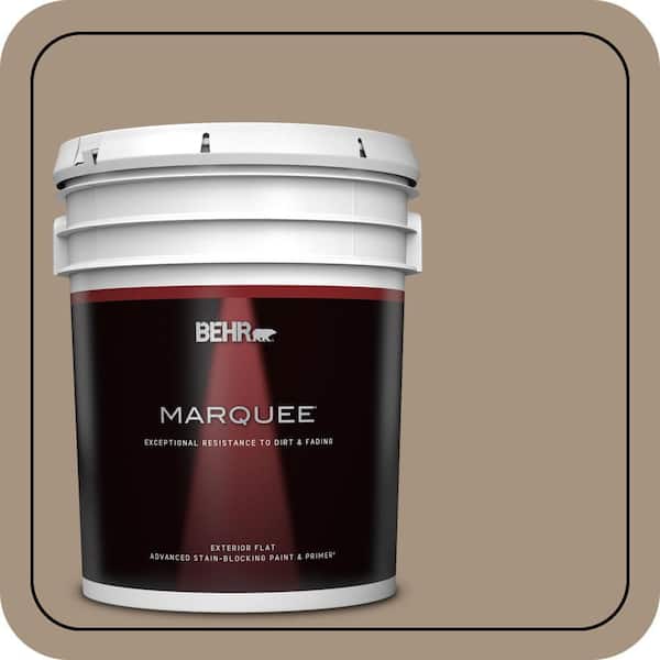 BEHR MARQUEE 5 gal. #PPU7-05 Pure Earth Flat Exterior Paint & Primer