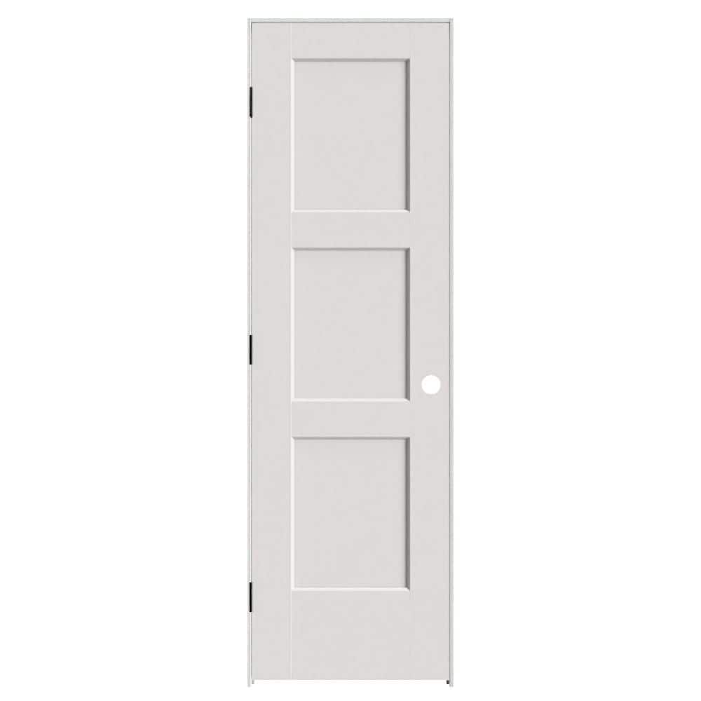 Calden 24 in. x 80 in. 3P Right-Hand Inswing Solid Core Primed Composite Single Prehung Interior Door with Black Hinge price history on PriceWatchPro