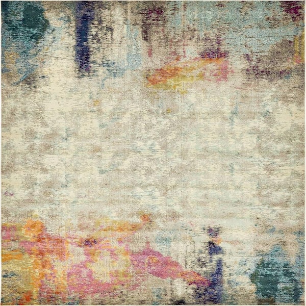 Unique Loom Chromatic Tybee Beige 10' 6 x 16' 5 Area Rug