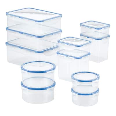 Snapware Airtight 10-Piece Plastic Storage Container Set 1113706 - The Home  Depot