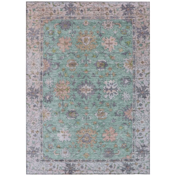 Addison Rugs Chantille Machine Washable Indoor/Outdoor Abstract ACN2052 Mint 3 ft. x 5 ft. Area Rug