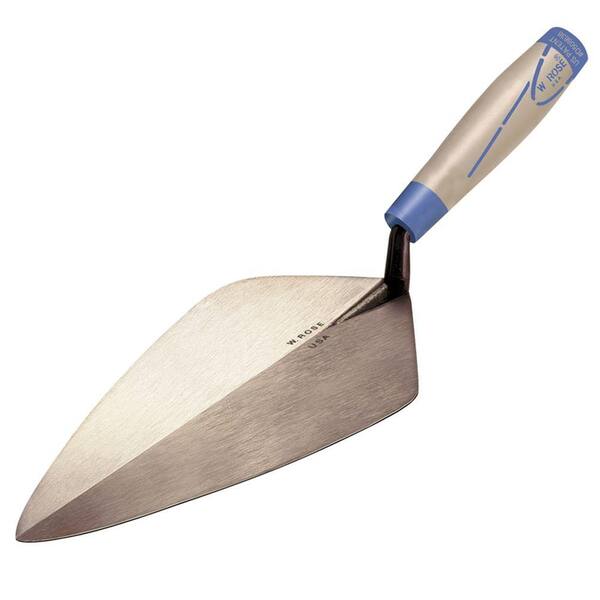 W.Rose 11 in. x 5-5/8 in. Carbon Steel Wide London Brick Trowel - Proform Handle
