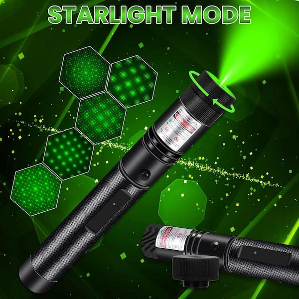 Lukyamzn Rechargeable High Power Green Laser Pointer Long Range