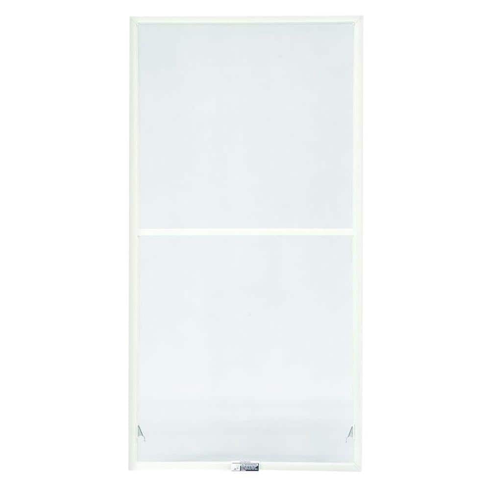 19-7/8 in. x 50-27/32 in. 200 and 400 Series White Aluminum Double-Hung Tru