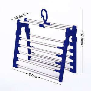 Elama Blue Stainless Steel Suit Hangers 100-Pack 985112259M - The Home Depot