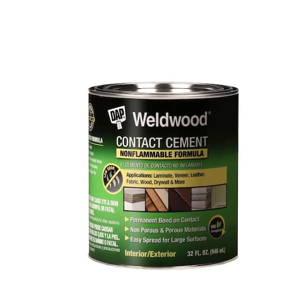 DAP Weldwood 32 fl. oz. Nonflammable Contact Cement 25332 - The Home Depot