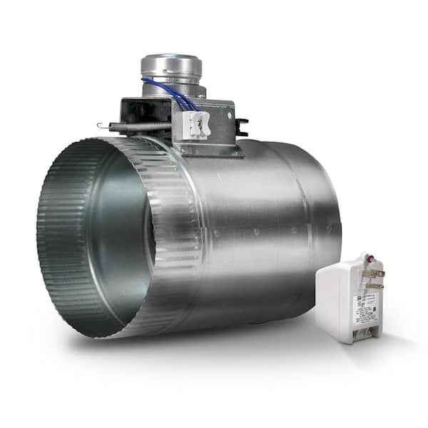 Suncourt 6 in. Motorized Adjustable Damper, Closed