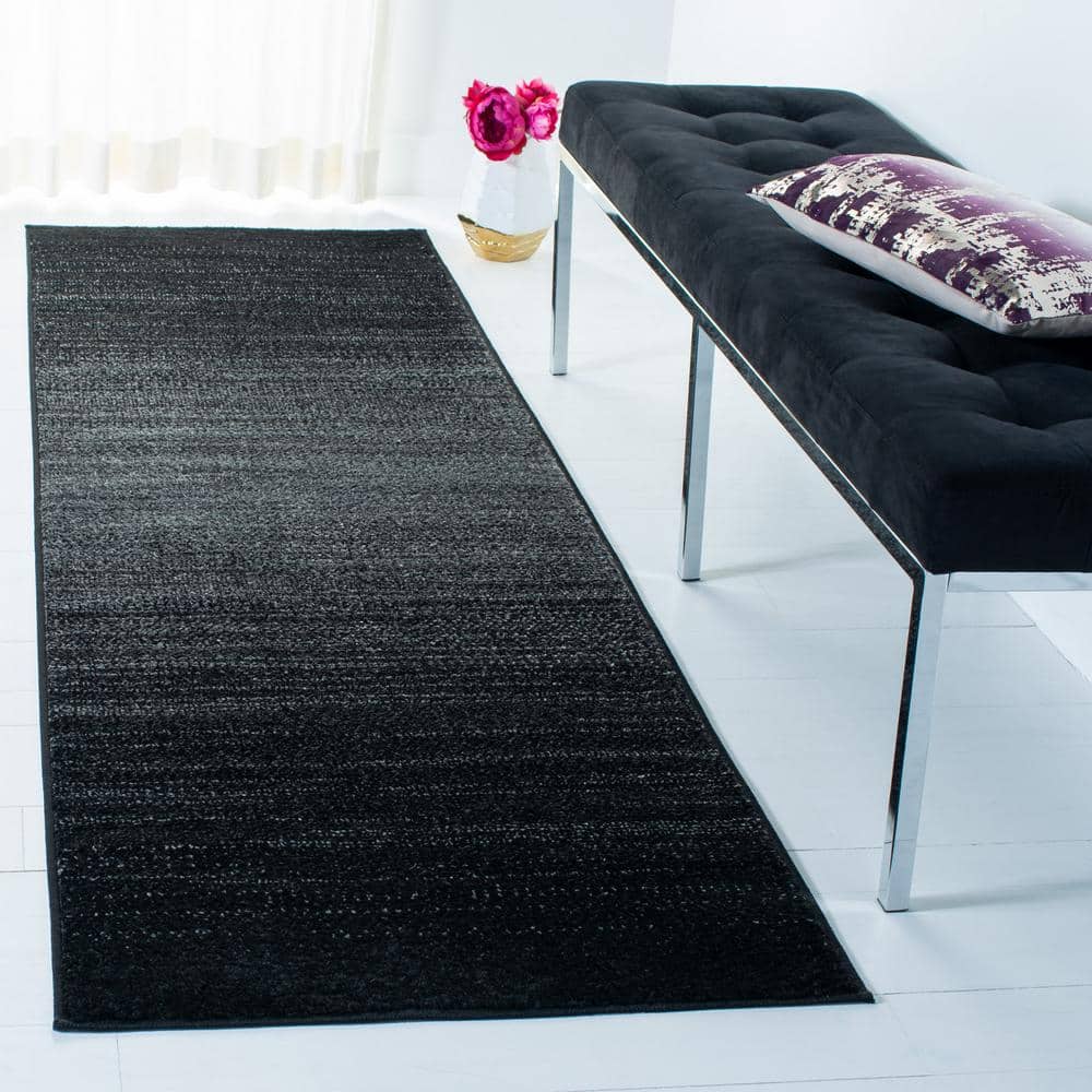 Adirondack 3 ft. x 8 ft. Black/Gray Gradient Transitional Runner Rug price history on PriceWatchPro