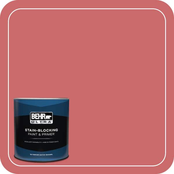 BEHR ULTRA 1 qt. #MQ4-02 Strawberry Wine Satin Enamel Exterior Paint & Primer