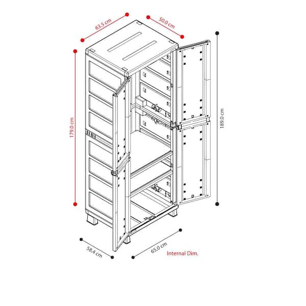  Rimax Storage Cabinets, Brown : Home & Kitchen