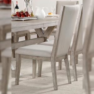 Rocky Fabric and Gray Oak Side Chair (Set of 2)