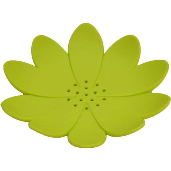 EVIDECO French home goods Bath Soap Dish Cup Water Lily Solid Green ...