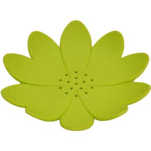 Bath Soap Dish Cup Water Lily Solid Green