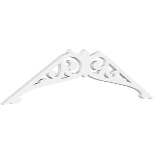 1 in. x 48 in. x 14 in. (7/12) Pitch Carrillo Gable Pediment Architectural Grade PVC Moulding