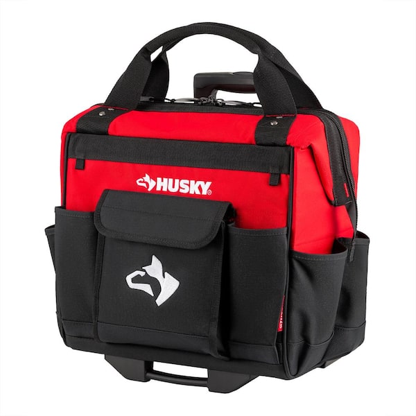Husky - 14 in. 13 Pocket Rolling Tool Bag