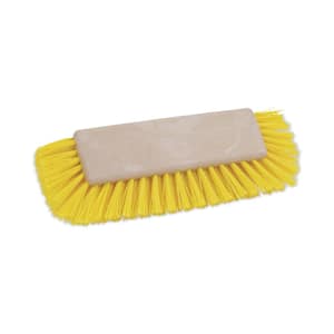 10 in. L Yellow Dual-Surface Scrub Brush, Plastic Fill