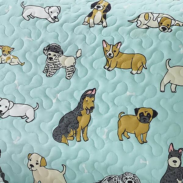 Great Bay Home Patchwork Scalloped Reversible Washable Pet