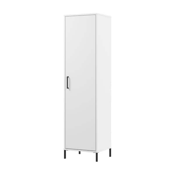 Bush Furniture Soho White 64.87 in. Accent Storage Cabinet with Door