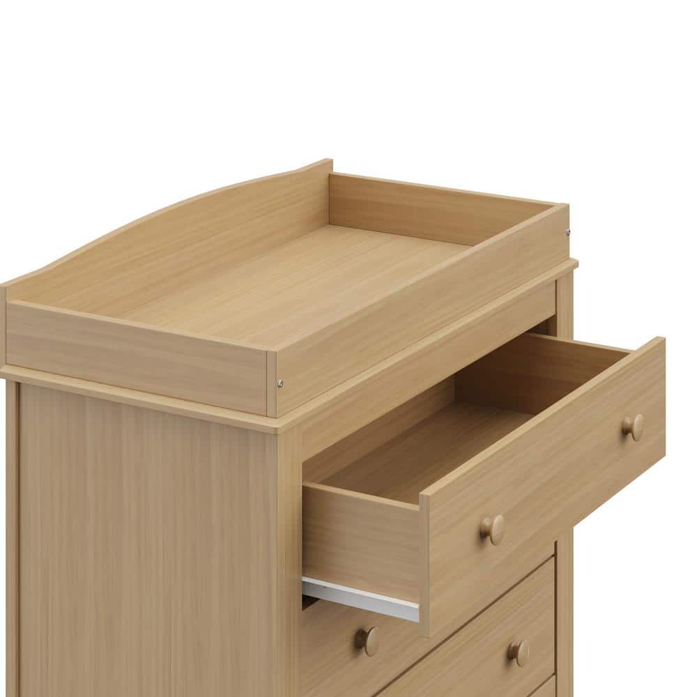 Noah Driftwood 3-Drawer Chest with Removable Changing Topper
