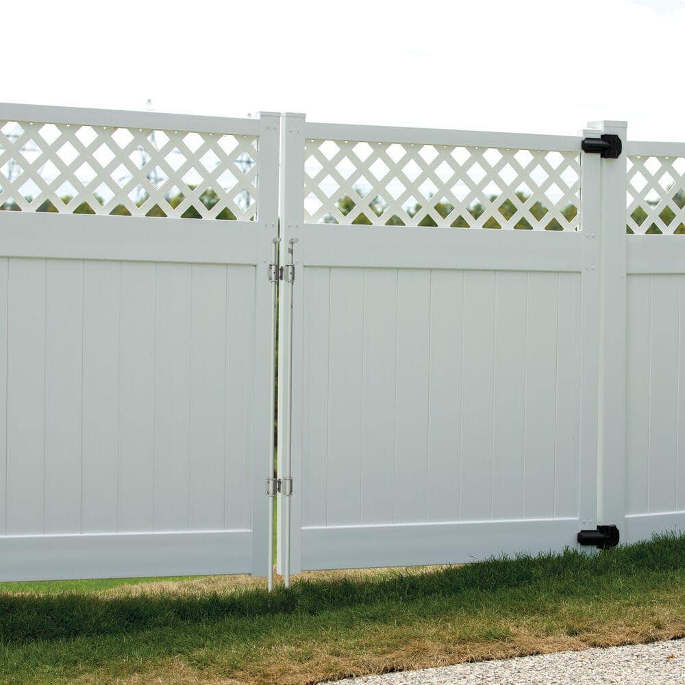 48" White Stainless Steel Heavy-Duty Gate Drop Rod