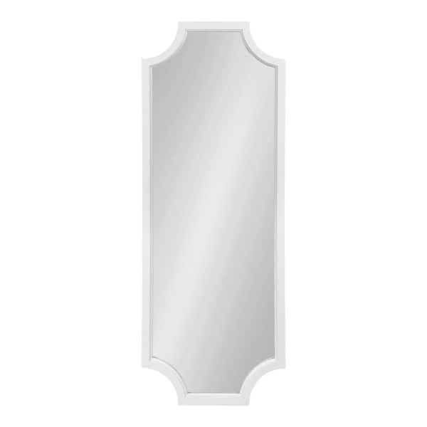 Kate and Laurel Large Rectangle White Contemporary Mirror (47.75 in. H x 17.75 in. W)