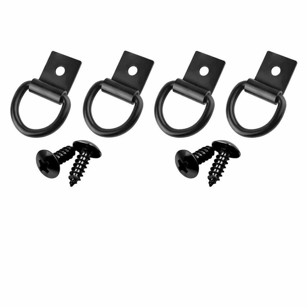 4-Piece Heavy Duty Iron Tie Down Anchor D Ring with 1500 lb Load Capacity for Truck RV SUV Cargo Securing price history on PriceWatchPro