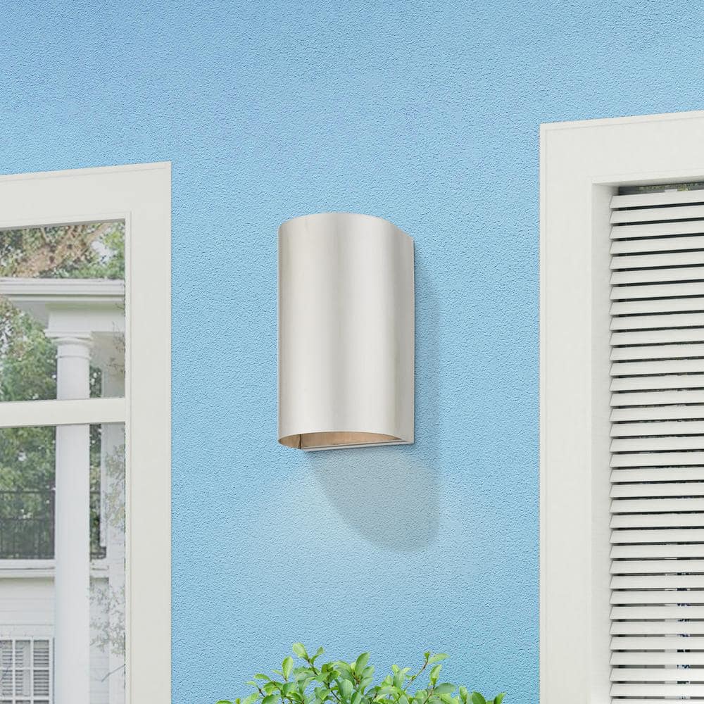 Brushed Nickel Dimmable Direct Wired Electric Sconce