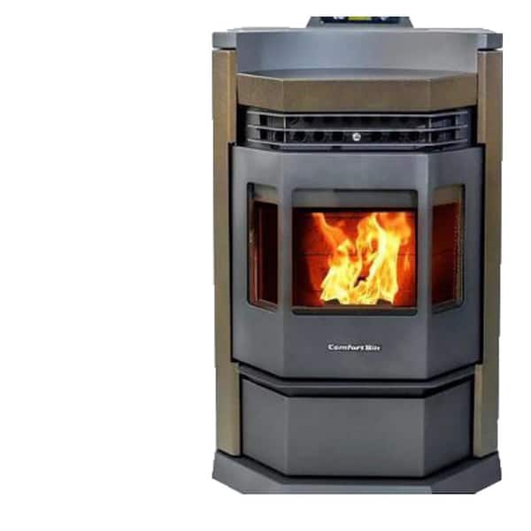 ComfortBilt 2800 sq. ft. EPA Certified Pellet Stove with 80 lb. Hopper and Programmable Thermostat in Bronze
