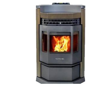 2800 sq. ft. EPA Certified Pellet Stove with 80 lb. Hopper and Programmable Thermostat in Bronze