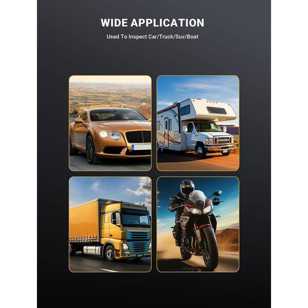 6V-12V-24V Automotive Test Light - Circuit Tester With Sharp Probe & Alligator Clip