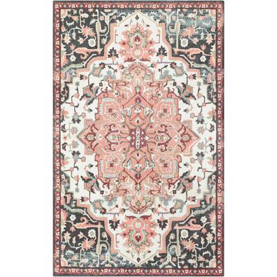 Emiko Vintage Gray 10 ft. x 10 ft. Ornamental Area Rug