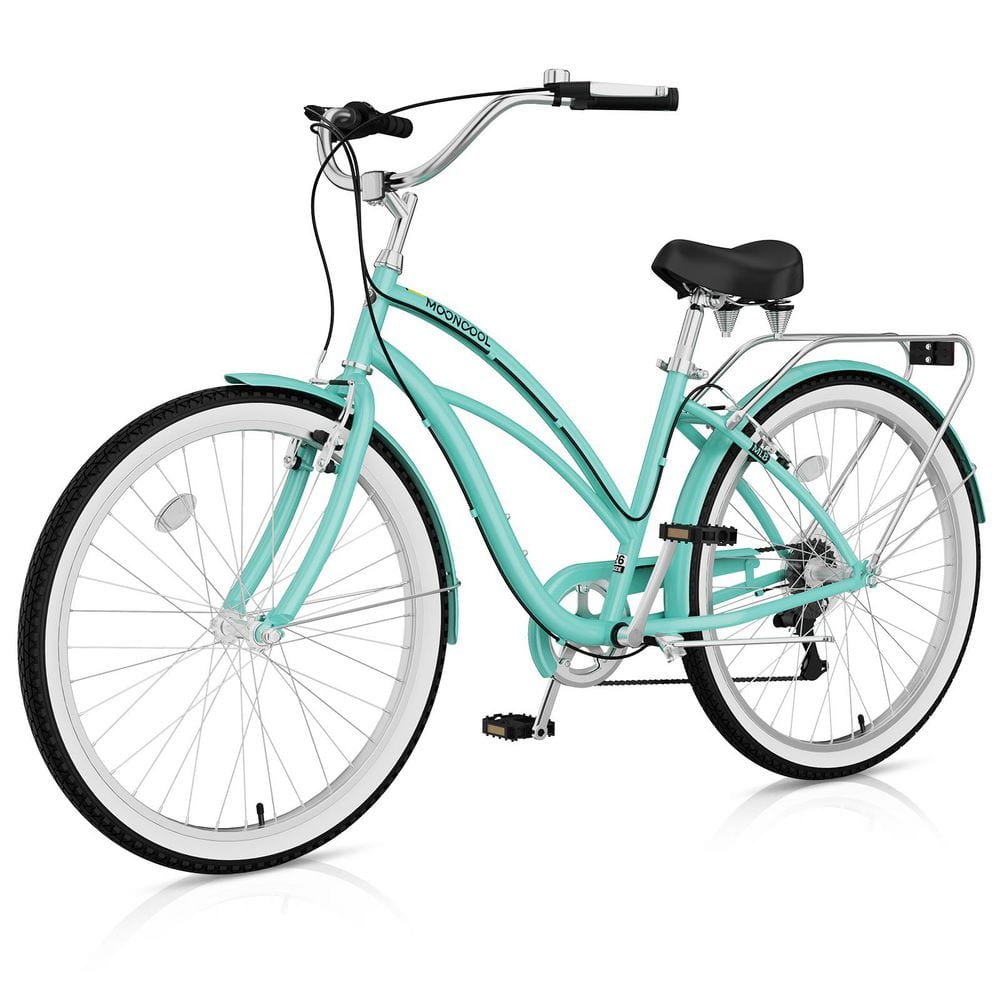 BOZTIY Beach Cruiser Bike for Women and Men 26 in. 7-Speed