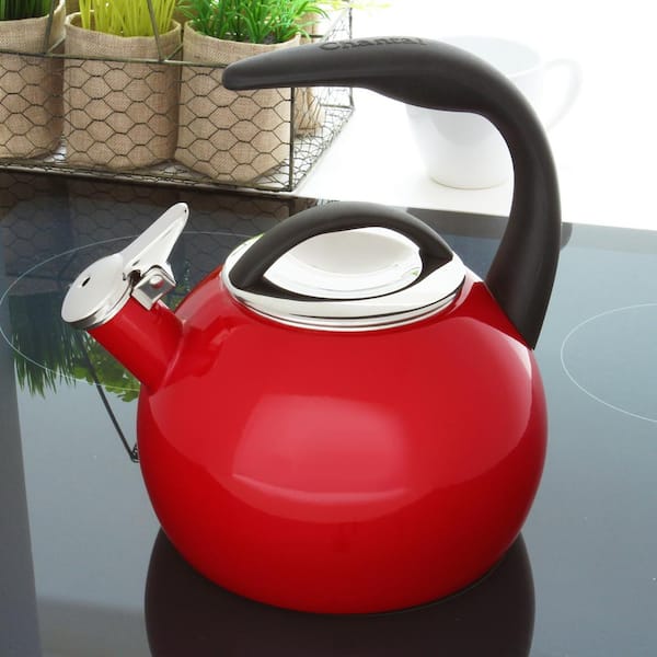 Cuisinart Whistling Tea Kettle in Red Excellent Condition 