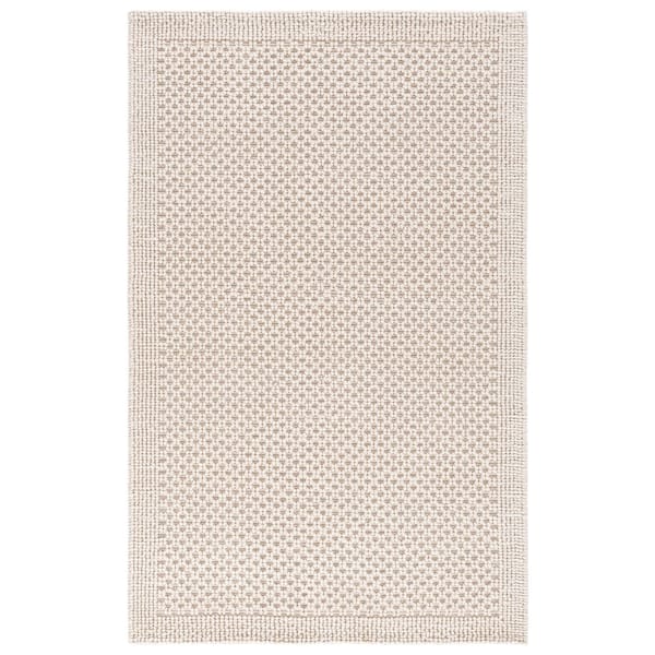 Natura 4 ft. x 6 ft. Ivory Pebble Area Rug