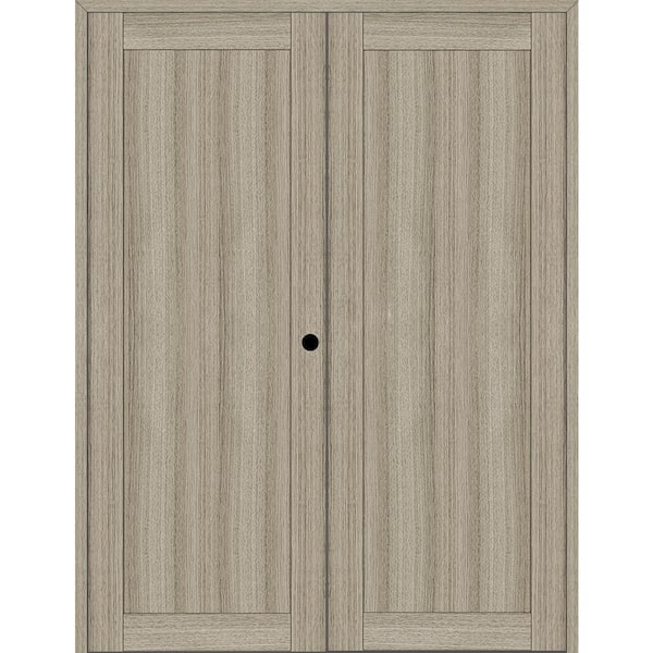 Belldinni Shaker 72 in. x 95.25 in. 1 Panel Left Active Shambor Wood Composite Double Prehung Interior Door