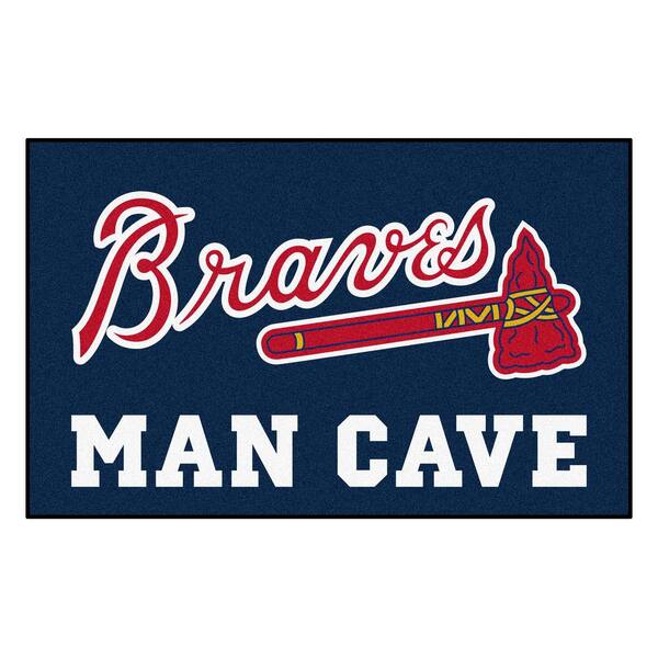 FANMATS MLB - Atlanta Braves Man Cave UltiMat 5 ft. x 8 ft. Indoor Area Rug