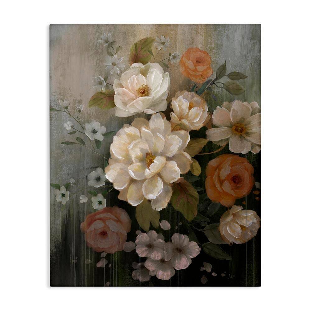 Curled Blooms with Streaks by Nan Unframed Nature Graphic Art Print 40 in. x 30 in. price history on PriceWatchPro