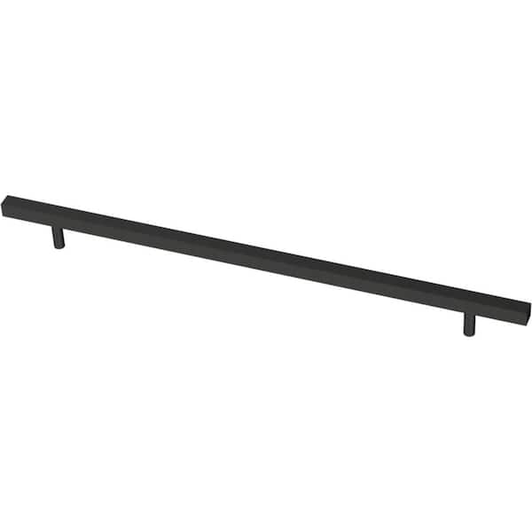 Liberty Square Bar 12 in. (305 mm) Matte Black Cabinet Pull