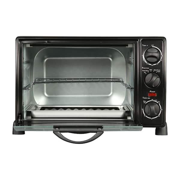 New Free Rosewill RHTO-13001 6 Slice Toaster Oven Broiler with Drip Pan Black 