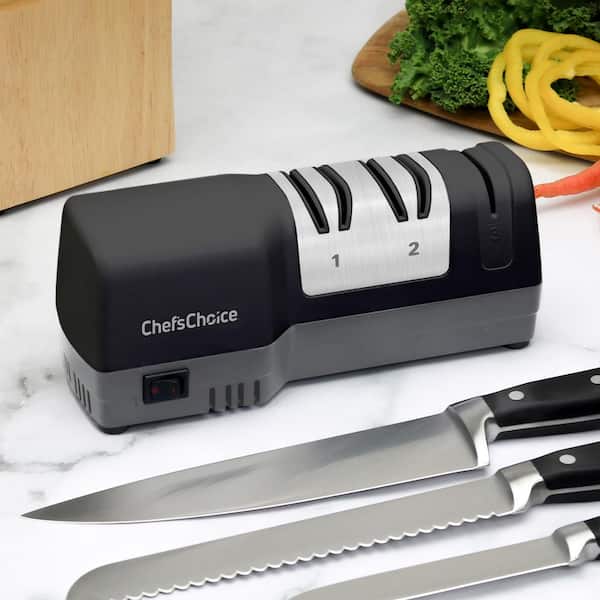 09427 Manual Knife Sharpener 3 Phase with Suction Cup : : Home &  Kitchen