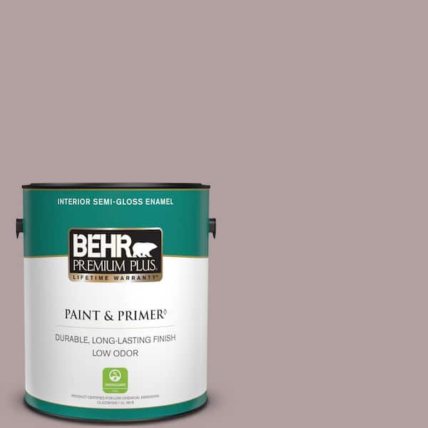 BEHR PREMIUM PLUS 1 gal. Home Decorators Collection #HDC-CT-18 Violet Vista Semi-Gloss Enamel Low Odor Interior Paint & Primer