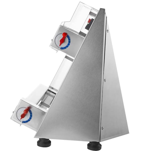 SVOPES Pizza Dough Roller Sheeter, 3-15 in. Automatic Commercial Pizza Press, 390 W Electric 260 Per Hour Dough Roller