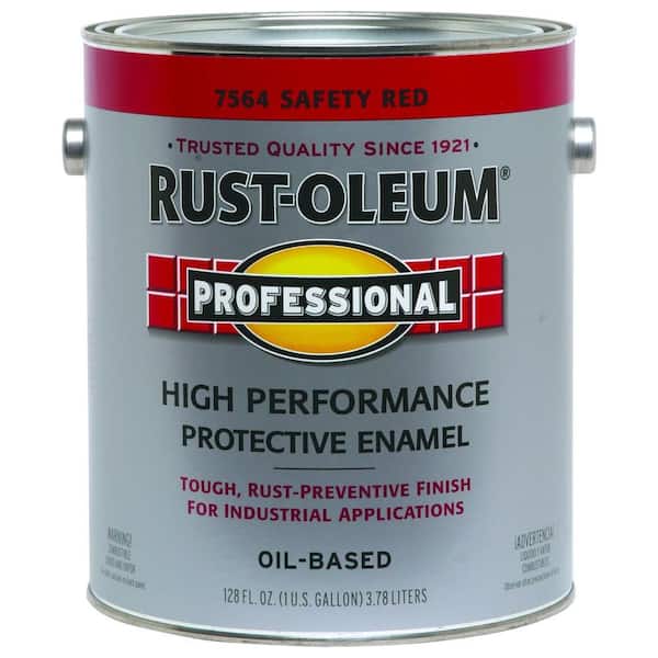 Rust-Oleum Professional Gloss Safety Red Interior/Exterior Oil-based  Industrial Enamel Paint (1-Gallon) in the Industrial Enamel Paint  department at