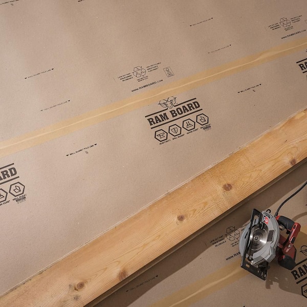 Ram Board 38 in. W x 50 ft. L Heavy Duty Temporary Floor Protection Board  5008195 - The Home Depot